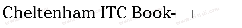 Cheltenham ITC Book字体转换